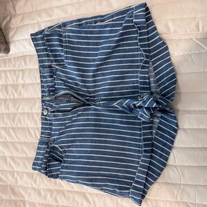 Striped Blue Women's Shorts